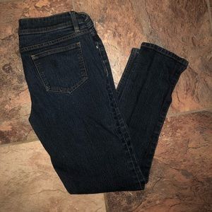 Dark wash skinny jeans